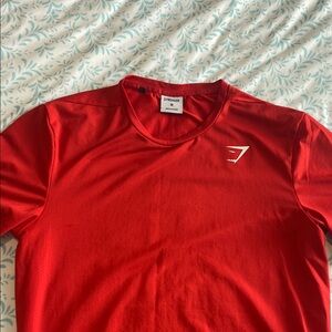Gymshark Men's Red T-Shirt